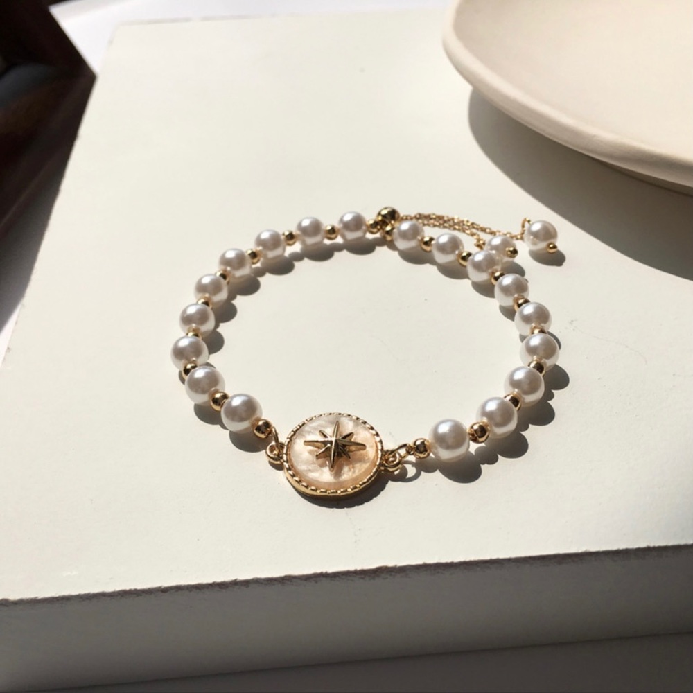 pearls bracelet cute fashion jewelry adjustable size